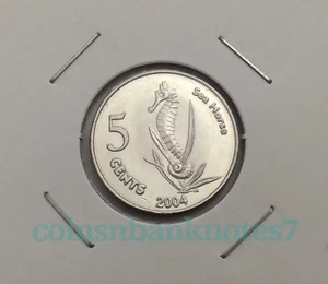 2004 Cocos Keeling Island 5 Cents Coin, KM # Uncirculated / Sea Horse - Picture 1 of 2