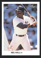 MEL HALL 2012 LEAF MEMORIES #227 SILVER 1990 BUY BACK NEW YORK YANKEES 20/20 SP