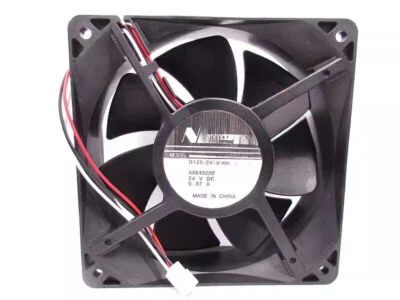 1PC NIDEC D12E-24PG 18B 24V 0.37A 3-wire axial flow equipment cooling fan - Image 1 of 4