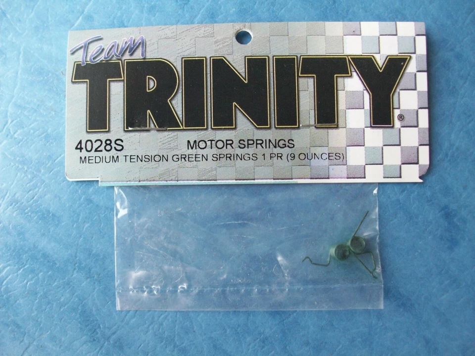 TRINITY 4028S BRUSHED MOTOR SPRINGS MEDIUM GREEN 9 OZ TRK4028S NIP - Image 1 of 1