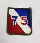 WWII 75th Infantry Division US Army Patch Cut Edge Snowy back Original