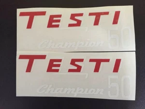 COPPIA ADESIVI TESTI CHAMPION - Imagen 1 de 1