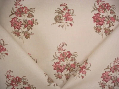 4Ys Lee Jofa 2010121 India Red Linen Printed Indienne Floral Upholstery Fabric - Image 1 of 4