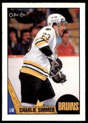 1987-88 O-Pee-Chee Charlie Simmer Boston Bruins #52 - Image 1 of 2