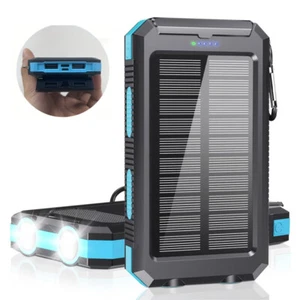 9000000mAh Solar Power Bank Portable Charger w/Flashlight/Compass For Cell Phone - Picture 1 of 20