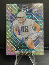 Jack Campbell 2023 Panini Mosaic Silver Prizm Rookie RC Detroit Lions #323
