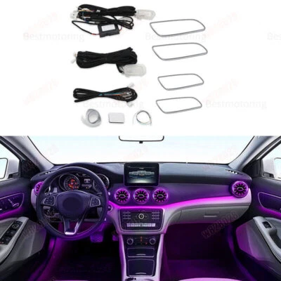 12 Colors LED Ambient Light Atmosphere Lamp Set For Mercedes-Benz A Class W176 - Image 1 of 3