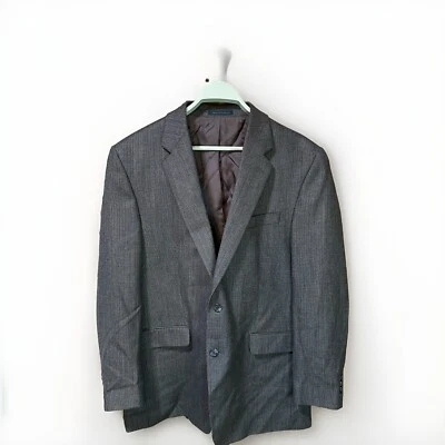 Chaps Ralph Lauren Blazer Jacket Brown Lambs Wool 2 Button Suit Coat Men’s 44L - Image 1 of 4