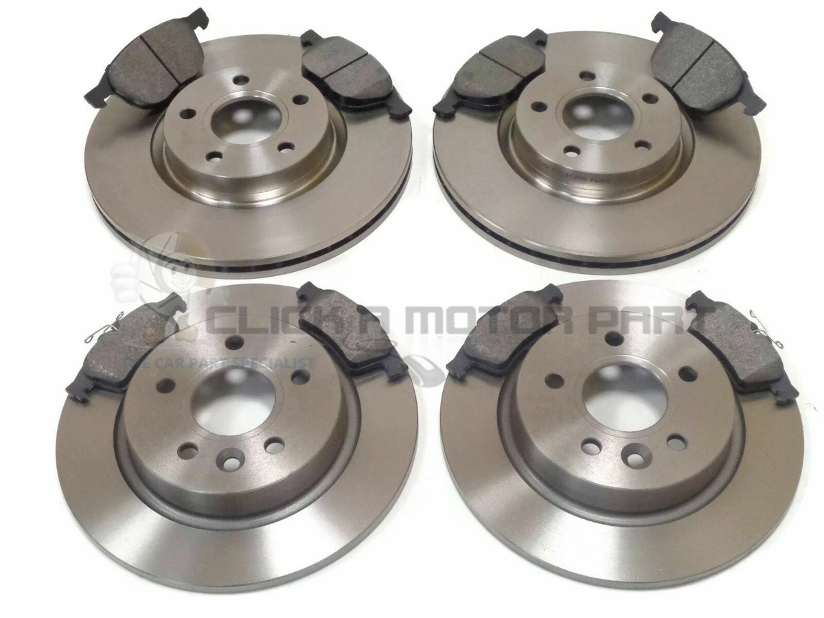 Frenos Detroit Axle 10 Años Garantía Kit De Frenos Delanteros Y Traseros Perforados Para Ford Escape Y Transit Connect 2014-2016 - Detroit Axle Pastillas Cerámicas Rotors Perforados