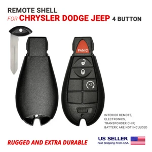 Remote Fobik Key Shell For Chrysler Dodge Jeep with 4 Button - Picture 1 of 1
