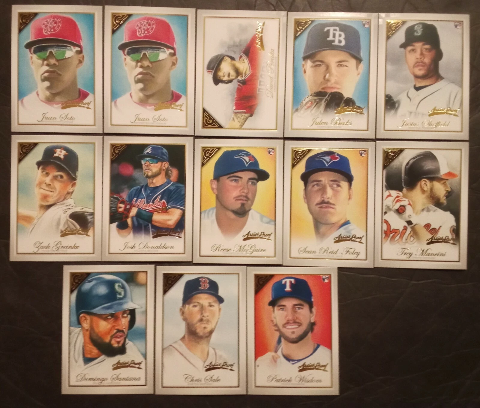 2019 Topps Gallery Artist Proof Parallels *Lot of 13* Juan Soto, Patrick Wisdom