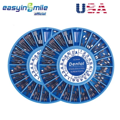240pcs Dental Screw Post Stainless Steel Easyinsmile Completed Kit S -XL Size - Image 1 of 4