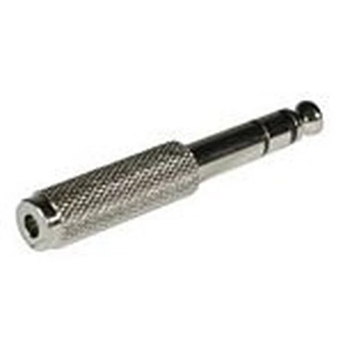 Adaptador estéreo C2G M/FM 3,5 mm estéreo hembra 6,3 mm estéreo macho plateado Foto 1 de 1