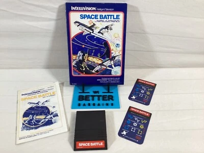 Space Battle Intellivision Complete In Box Manual + 2 Overlays 1979 Mattel CIB - Image 1 of 4