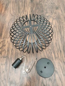 Vintage Style Iron Semi Flush Mount Ceiling Light New Open Box - Picture 1 of 8