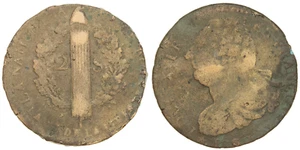 France - 2 Sols 1792 - Louis XVI - Picture 1 of 3