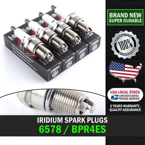 Set of 4 Premium OEM 6578 BPR4ES Iridium Spark Plugs For W14EXR-U13 W14EX-U13 - Picture 1 of 17