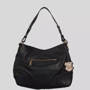 J W Hulme Bolso de Hombro Hobo Cartera Cuero Azul Marino Nuevo con Bolsa para el Polvo. - Imagen 1 de 4