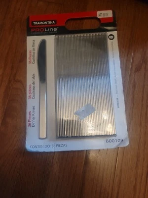 Cuchillo de mantequilla para cena Tramontina Pro Line 36 piezas cubiertos de metal de grado comercial SS Foto 1 de 2