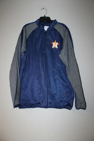 New MLB Houston Astros polyester Zipper Embroidery Track jacket men's L Cover