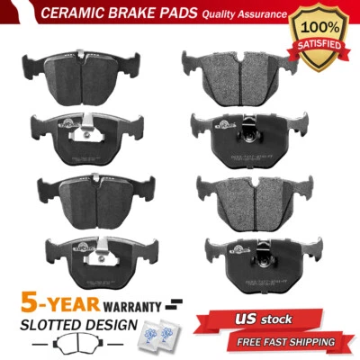 Front & Rear Ceramic Brake Pads for 1995 - 2005 BMW 740i 740iL M5 X5 - Image 1 of 4