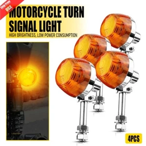 Lámpara indicadora de luz de señal de giro 4 piezas ámbar para Honda XL100 C70 CT70 CT90 CB350 - Imagen 1 de 12