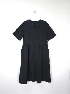 Toast Dress Size 10 Washed Black Garment Dyed Heavyweight Cotton Pockets NO BELT - Picture 1 of 13