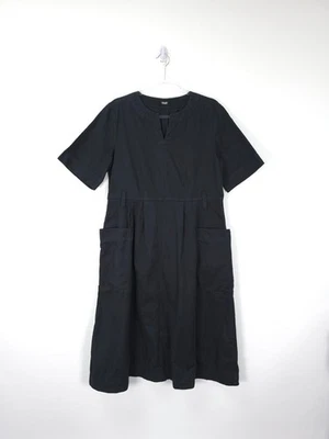 Toast Dress Size 10 Washed Black Garment Dyed Heavyweight Cotton Pockets NO BELT - Image 1 of 4