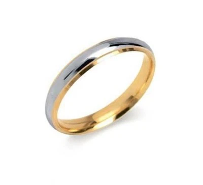 Anillo de boda UNOAERRE Casiopea oro blanco y amarillo 18 quilates Foto 1 de 2