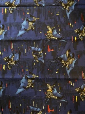 Vintage Cotton 2005 Batman City Scape Fabric DC COMICS #8092 Over 4 Yards - Image 1 of 3