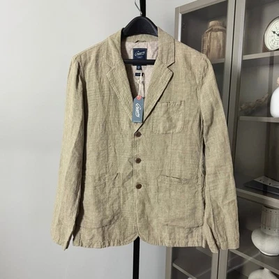 Grayers Aventura Washed Linen Safari Tan Blazer XL NEW Sport Coat Jacket - Image 1 of 4