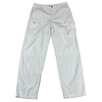 Rag & Bone Cargo Pants Optic White Utility Straight Baggy Women’s Size 30x31 - Image 1 of 4