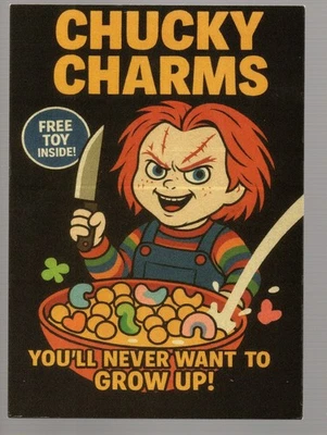 Tarjeta de parodia animada personalizada Chucky Charms 2025 - G$G Customs Foto 1 de 2