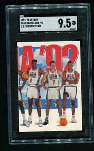 1991 Skybox Olympic Team USA Basketball #546 TEAM USA 1 SGC 9.5 MINT+ - Picture 1 of 3