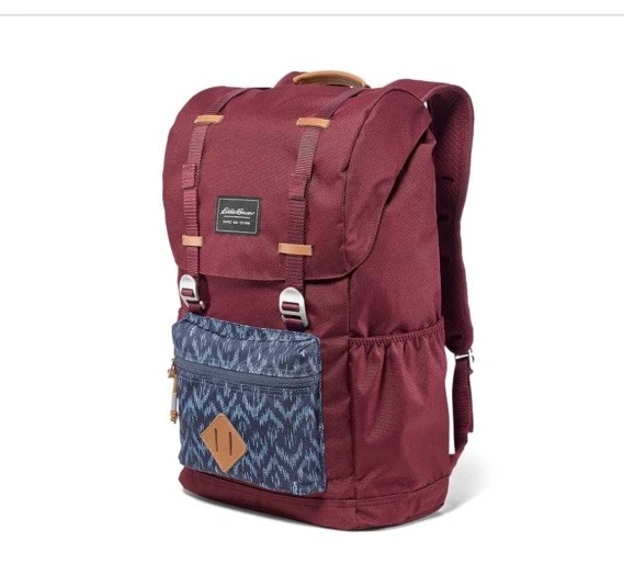 Eddie Bauer Bygone 25L Topload Pack Borgoña Informal Escuela Exterior Bolso Mochila Foto 1 de 4