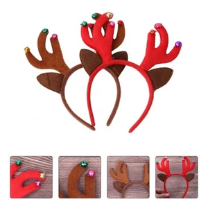 2 Pezzi Adorabili Copricapi Creativi Hoops Bellissimi Copricapo (Rosso Marrone) - Foto 1 di 12