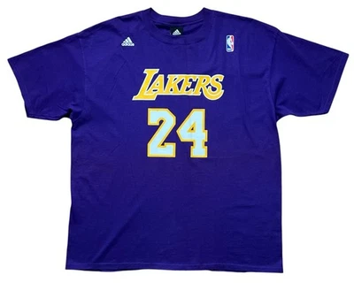 Camiseta deportiva púrpura para hombre ADIDAS Los Angeles Lakers Kobe Bryant #24 talla XL Foto 1 de 2