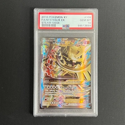 PSA 10 GEM MINT MEGA - Pokemon M Steelix Ex 109/114 - POP 427 - Image 1 of 3