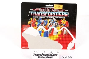 Scheda Pattuglia Auto da Corsa Micromasters 1989 Vintage Hasbro G1 Transformers - Foto 1 di 2