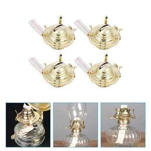 4pcs Home Temple Oil Lamp Burner Kerosene Lamp Parts Retro Kerosene Lamp Burner - Picture 1 of 12
