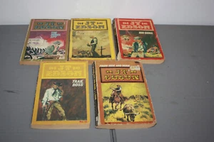 5 x J. T. Edson Cowboy Western Novels Small Paperback Books Vintage lot4 - Foto 1 di 12