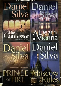 Daniel Silva Book Lot Of 4 Books Hardcover DJ Thriller Crime Espionage + - Picture 1 of 6