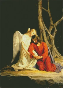 Needlework Crafts Full Embroidery Counted Cross Stitch Kits Christ at Gethsemane - Picture 1 of 5