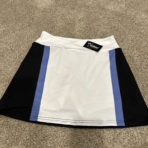 NWT Golftni Women’s Golf Stability Short Skort Size XS White/Navy - Picture 1 of 5
