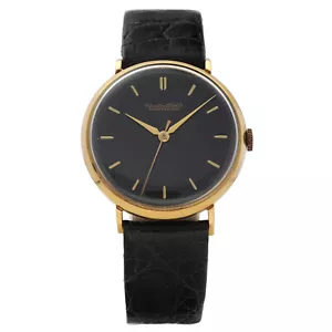 Vintage International Watch Co. 18k 750 Yellow Gold 35mm Black Dial Manual Watch - Picture 1 of 7