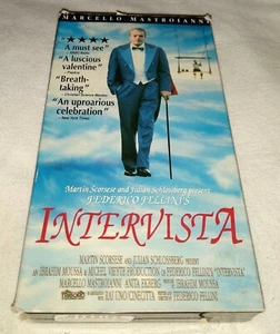 Intervista VHS 1987 Fellini Marcello Mastroianni Anita Ekberg - Picture 1 of 2