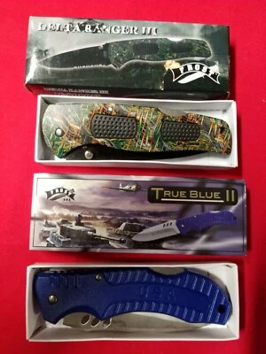 Cuchillos plegables Delta Ranger III/True Blue ll. 1 cada paquete. Foto 1 de 3