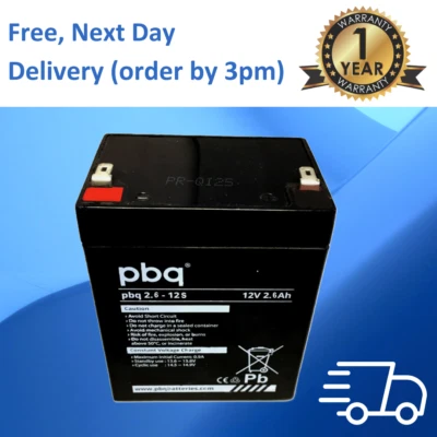 12v 2.6ah pbq  hoist/ bath lift  battery - Image 1 of 2