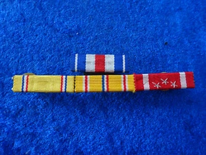 A57-12) original US Ordensspange Bandspangen WWII Silver Star Pacific Philippine - Picture 1 of 8