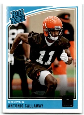 2018 DONRUSS ANTONIO CALLAWAY RC CLEVELAND BROWNS #341 - Image 1 of 2